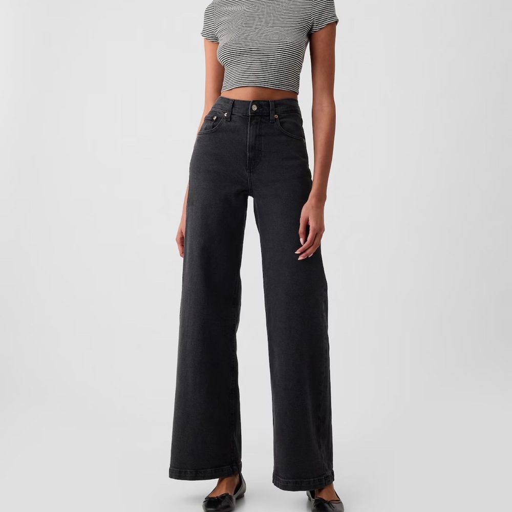 Gap High Rise Stride Wide-Leg Jeans
